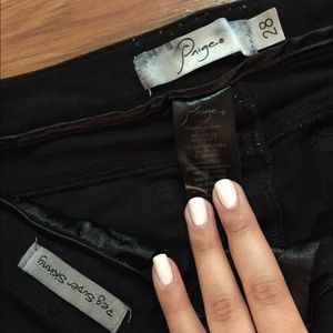 Paige Black “Peg Super Skinny” Jeggings